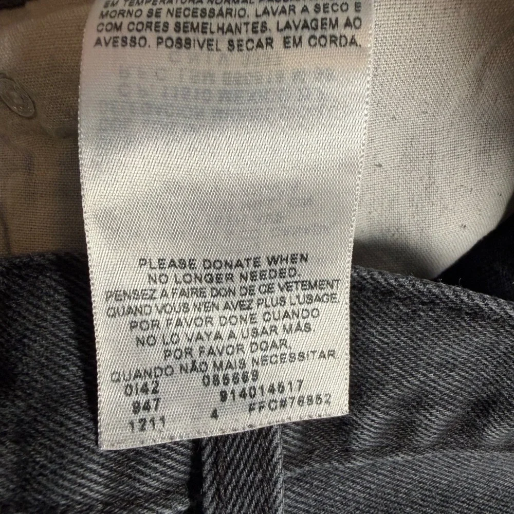 Signature Levi Strauss & Co Relaxed Jeans‎ Mens 40x30 (FITS 38x29) Charcoal Gray